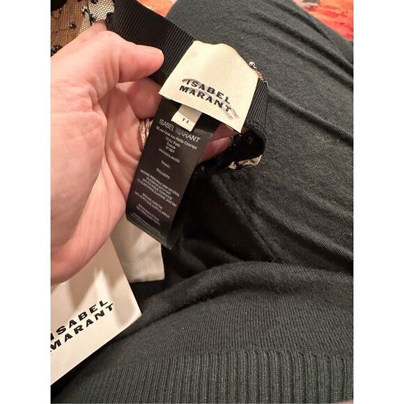 Isabel Marant Tanael Embellished Sheer Leggings Size 1 (Small) with defect - Picture 13 of 13